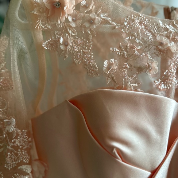 LT Lanting Bride  Dress With Flower Appliqué - Picture 4 of 15
